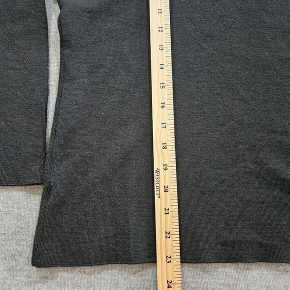 Seguito Sweater Women L Black Wool Italy LS Vintage Y2K Fairy Goth Sparkle FLAW - Picture 6 of 12